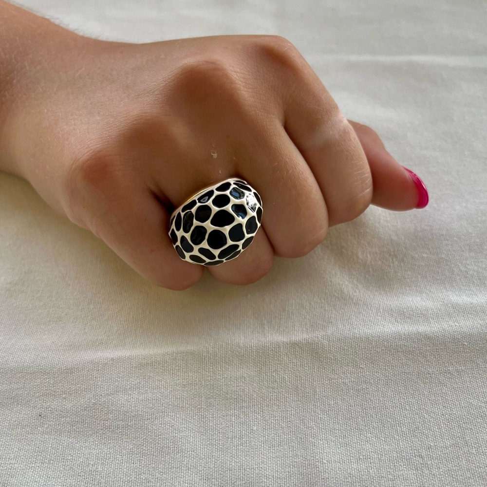 Kenneth Jay Lane “Giraffe Print” Ring
